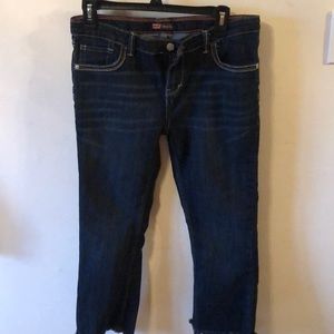 Levi’s jean Capri type with raw hem size 14.5